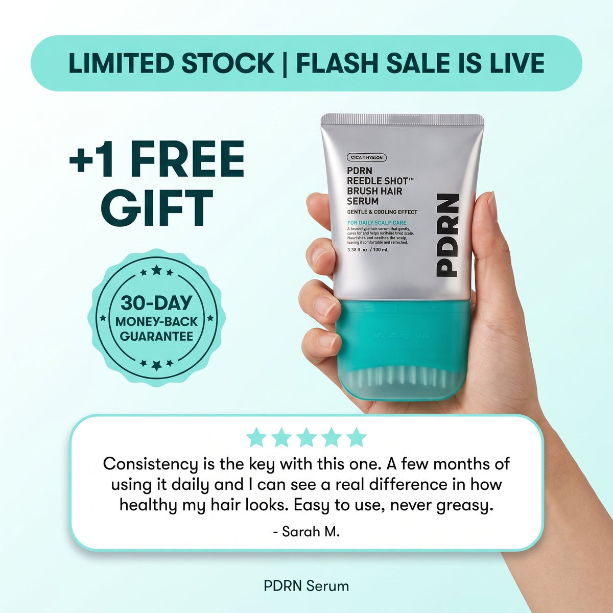 PDRN Reedle Shot Hair Brush Serum